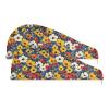 Hair Towel Wrap 2 Pack, Pop Flowers (21) Microfiber Hair Drying Turban with Button, Quick Absorbent Wet Hair Towel for Women view 1