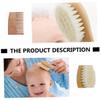 1Set Bath Brush Hair Care Comb Body Cleaning Brush for Newborns Gentle Scalp Massager with Soft Bristles Bathing Supplies view 3