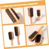 2Pcs Double Sided Boar Bristle Hair and Beard Brushes for Gentle Grooming and Cleaning Versatile Styling Tool for Men Includes and Brushes view 3