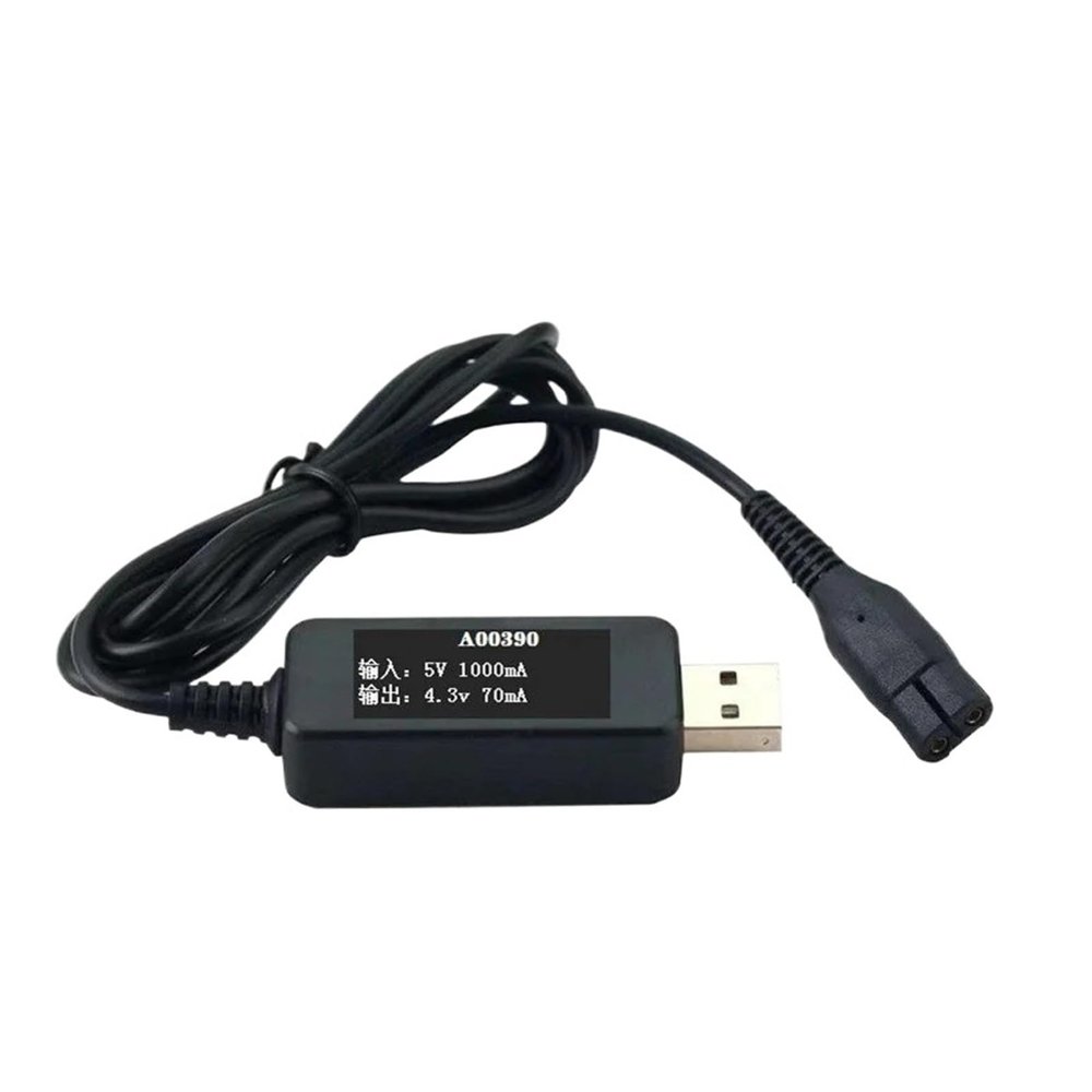 1PC A00390 Shaver Charger Power Cord Adaptor USB Power Charging Cable,Compatible for PhilipsS301 310 330