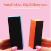 3 Way Nail Buffer Block - Orange White 100/100 500pcs view 3