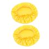 2Pcs Silk Lace Sleeping Caps for Women Round Beauty Hats for Hair Care Stylish Nightwear for Chemo Sleeping and Beauty Treatments Yellow view 1