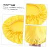 2Pcs Silk Lace Sleeping Caps for Women Round Beauty Hats for Hair Care Stylish Nightwear for Chemo Sleeping and Beauty Treatments Yellow view 4