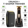 Supreme Trimmer 2-in-1 T-Shaper Trimmer & Crunch Foil Shaver | STF602 Electric Razor & ST5210 Beard Trimmer Barber Haircut Kit | Gold view 2