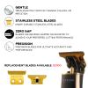Supreme Trimmer 2-in-1 T-Shaper Trimmer & Crunch Foil Shaver | STF602 Electric Razor & ST5210 Beard Trimmer Barber Haircut Kit | Gold view 3