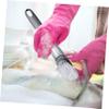 MOLUCKFU 8-Piece Long Handle Automatic Liquid Dispensing Cleaning Brush Heads Set Cleaning Tool for Dishwashing and Home Use view 4