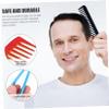 AUTSUPPL Men's Oil Hair Comb 2-Pack Wide Tooth Plastic Hairstyle Comb for Salon Use for Thick Curly Hair Gentle Scalp Massage and Hairdressing view 2