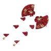 NULYLU 1Pair Japanese Style Hair Clip Elegant Fabric Barrette with Cherry Blossom Design for Parties Weddings and Special Occasions Durable and Cloth Material view 1