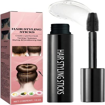 KRIDARSH Hair Styling Stick |18ml Long-Lasting Non-Greasy Hair Gel Stick | Moisturizing Hair Mascara for Flyaways, Hair Wax Stick for Hair, Non-Sticky Fly Away Hair Tamer for Ladies, Girls -1 Pack