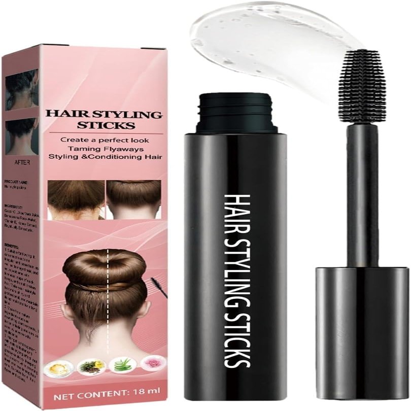 KRIDARSH Hair Styling Stick |18ml Long-Lasting Non-Greasy Hair Gel Stick | Moisturizing Hair Mascara for Flyaways, Hair Wax Stick for Hair, Non-Sticky Fly Away Hair Tamer for Ladies, Girls -1 Pack