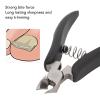 Cuticle Trimmer, Non Slip Grip Handle Professional Stainless Steel Cuticle Cutter Sharp Blades Double Spring Cuticle Nippers for Nail Care Pedicure Manicure Nail Tools view 3