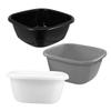 ASAKKURA 3pcs Portable Plastic Wash Basin Set Round Foot Bath Tub for Laundry and Hair Washing Multi-Functional Dish Pan for Kitchen Sink and Shower for Students and Home Use view 1