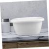 ASAKKURA 3pcs Portable Plastic Wash Basin Set Round Foot Bath Tub for Laundry and Hair Washing Multi-Functional Dish Pan for Kitchen Sink and Shower for Students and Home Use view 4