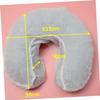 BESTOYARD 50Pcs Disposable U Shaped Pillow Covers Non Woven Headrest Protectors for Hotel Travel Massage Therapists White view 2
