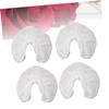 BESTOYARD 50Pcs Disposable U Shaped Pillow Covers Non Woven Headrest Protectors for Hotel Travel Massage Therapists White view 3