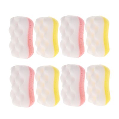 8pcs Dual Sided Exfoliating Shower Sponges for Adults Soft Durable Bath Body Scrubbers for Gentle Cleaning for Comfortable Bathing Experience