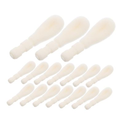 PartyKindom 50 Pcs Disposable Lip Brush Replacement Heads  Flocking Cotton Tips for Lipstick and Lip Gloss  Cosmetic Applicator Brush for Makeup Travel and Beauty