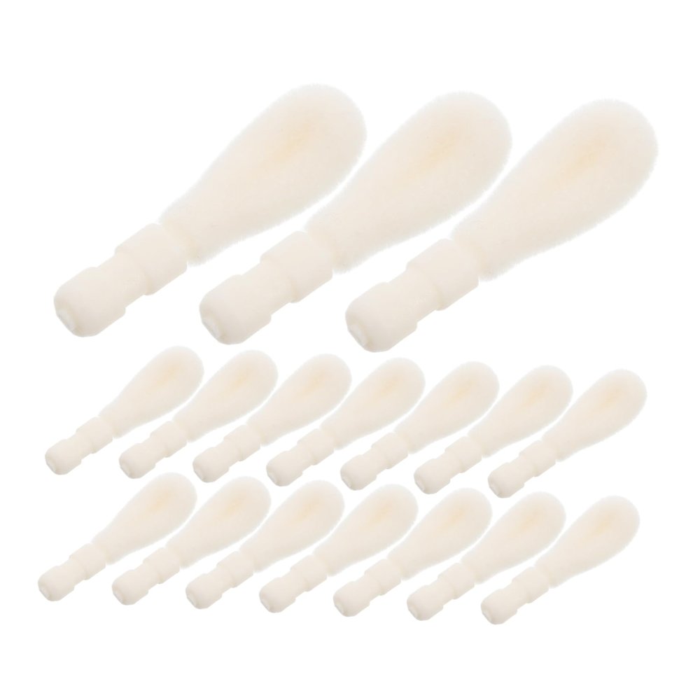 PartyKindom 50 Pcs Disposable Lip Brush Replacement Heads  Flocking Cotton Tips for Lipstick and Lip Gloss  Cosmetic Applicator Brush for Makeup Travel and Beauty