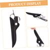 2pcs Leather Scissor Holder Bag Durable PU Scissors Storage Organizer for Hairdressers Stylish Shear Pouch for Hair Cutting Sewing Crafting Tools Elegant Scissor Protector view 3