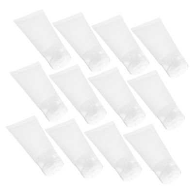 20pcs Refillable Travel Cream Tube Cosmetic Sample Containers for Hand Cream Cleanser and Lotion Lightweight Leak Resistant Pe Travel Bottles
