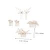 ARTSEWPLY 6Pcs Pearl Flower Hair Combs Elegant Bridal Headpieces for Weddings Stunning Hair Accessories for Special Occasions Durable and Skin Friendly Design view 2