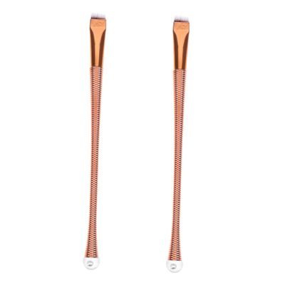 OFFIGAM 2Pcs Oblique Eyeliner Brush Thin Flat Eyeliner Makeup Tools for Precise Application Lightweight Travel Friendly Cosmetic Brushes for Effortless Eyebrow and Eyeliner