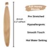 Ash Honey Blonde Braiding Hair with Big Boho Curls Pre Stretched Hypoallergeic Colored 27/60/613 Boho Hair for Braiding Knotless Synthetic Curly Crochet Bohomian Braids Non Toxic view 2