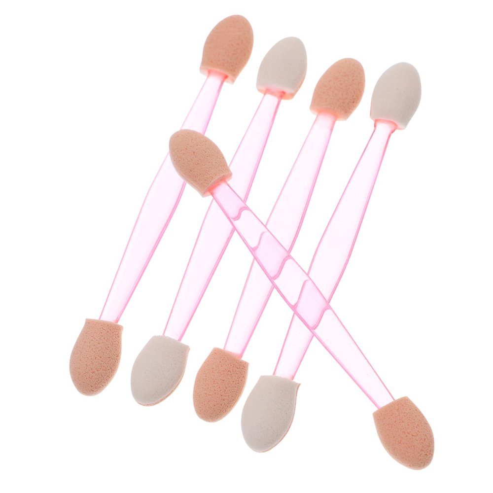 1Set Double Ended Eyeshadow Applicators Makeup Brushes with Dual Sided Sponges Non Tips for Travel and Daily Use for Festivals