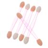 1Set Double Ended Eyeshadow Applicators Makeup Brushes with Dual Sided Sponges Non Tips for Travel and Daily Use for Festivals view 1