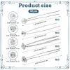40 Pack Wedding Pearl Hair Pins Rhinestone Hair Accessories for Bridal Wedding, Crystal Pearl Hair Clips Accessories for Brides Bridesmaids Women Girls (Silver) view 2