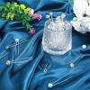 40 Pack Wedding Pearl Hair Pins Rhinestone Hair Accessories for Bridal Wedding, Crystal Pearl Hair Clips Accessories for Brides Bridesmaids Women Girls (Silver) view 3