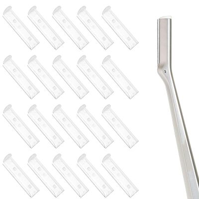 Facial Razor Replacement Blades Compatible with Tweezerman Stainless Steel Facial Razor (20 Count)