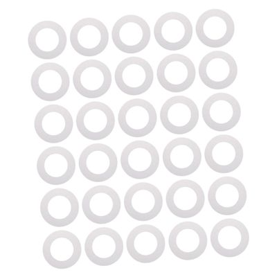50pcs Clean Wax Heater Collars Wax Warmer Mats Protective Rings Durable Serrated Design for Beauty Salons Home Use