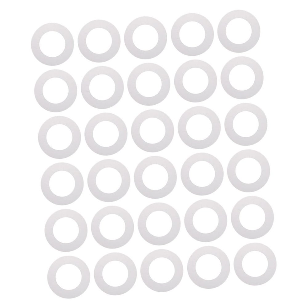 50pcs Clean Wax Heater Collars Wax Warmer Mats Protective Rings Durable Serrated Design for Beauty Salons Home Use