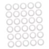 50pcs Clean Wax Heater Collars Wax Warmer Mats Protective Rings Durable Serrated Design for Beauty Salons Home Use view 1