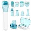 Derma Roller Set - UUPAS 10 in 1 Microneedling Roller Kit for Face, Body, Hair, Beard and Scalp - Ice Face Rollers for Women and Men with Storage Case view 1