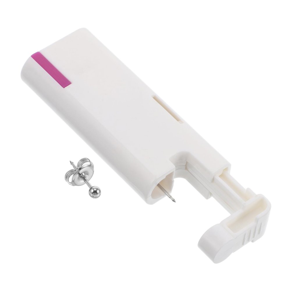 1 Set Automatic Ear Piercing Tool Kit Painless Self Piercing Device for Beginners Students for Home Travel Use Studs