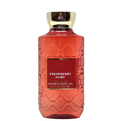 Bath and Body Body Wash that gently cleanses your skin with a rich, bubbly lather (10 fl oz / 295 mL, Strawberry Flirt)