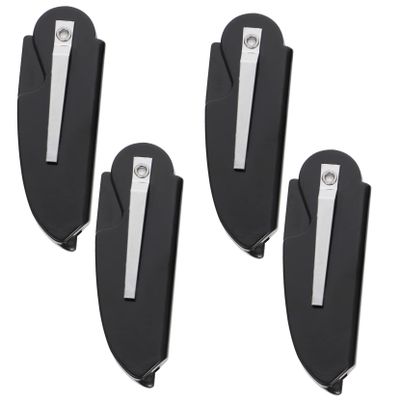 ARTSEWPLY Portable Folding Beard Combs Set of 4 Compact Plastic Combs for Men Easy Grooming Tools for Travel and Daily Use