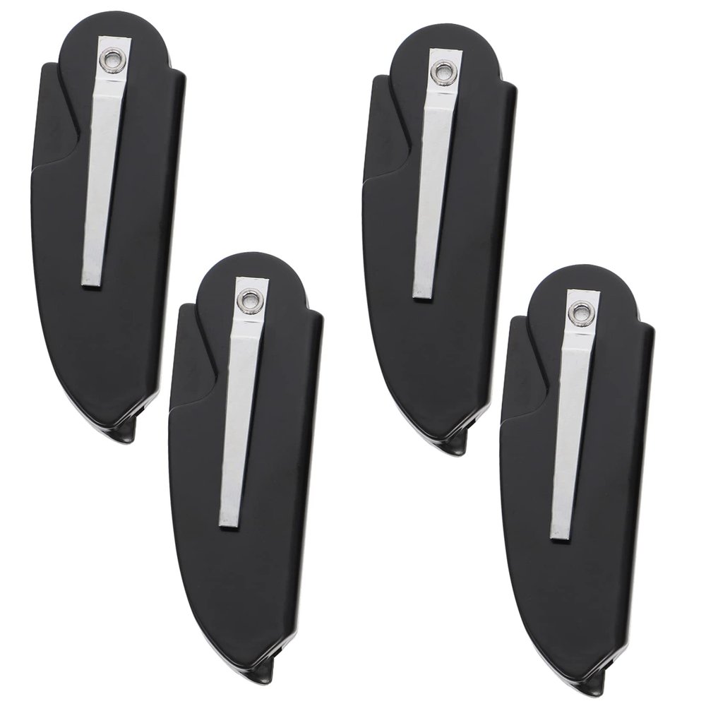 ARTSEWPLY Portable Folding Beard Combs Set of 4 Compact Plastic Combs for Men Easy Grooming Tools for Travel and Daily Use