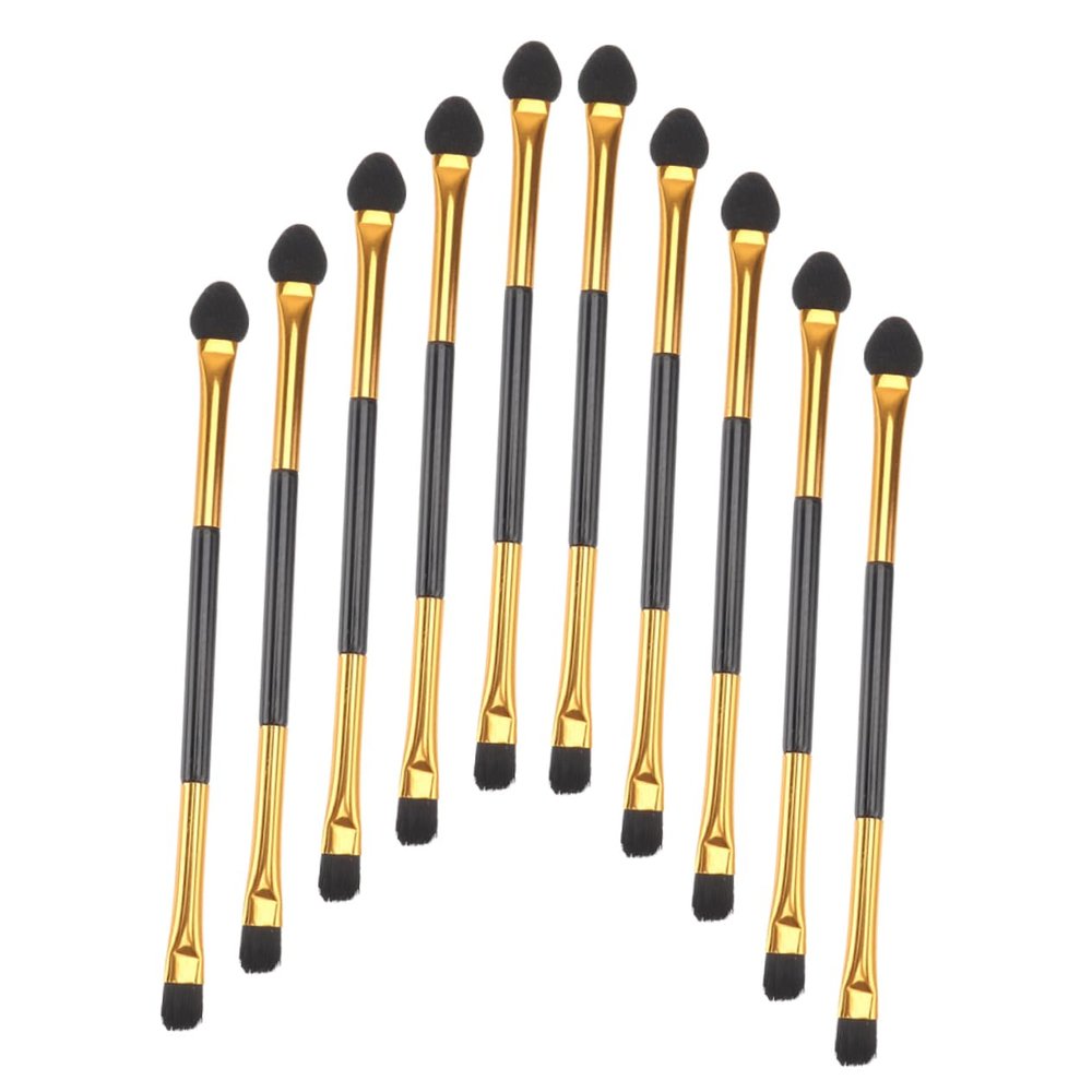 Beavorty Double-Ended Eyeshadow Brush 20pcs Set for Women Portable Makeup Tool Soft Bristles for Blending and Application