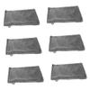 DECORNIJIA 6Pcs Reusable Soft Face Mittens Microfiber Bath Spa Mitts for Makeup Removal Hand Washing Gentle European Style Washcloths for Shower Spa Use view 1