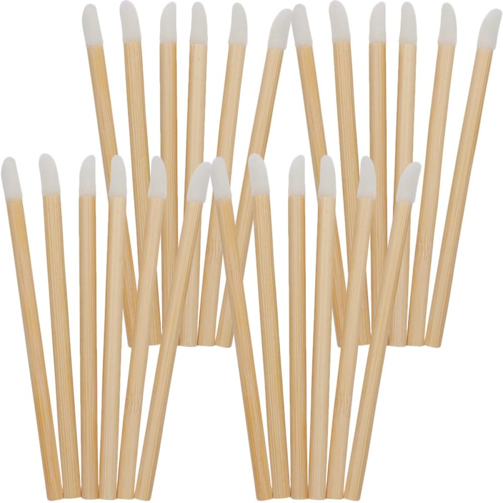 WRITWAA 100Pcs Lip Brush Applicators Portable Lip Gloss Makeup Tools for Professional Use Soft Bristles for Even Application for Travel and Home Use