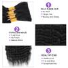 Wet and Wavy Human Braiding Hair No Weft Super Wavy Bulk Human Hair For Boho Braids 100g (1Pack-4PCS) 100% Virgin Human Hair Super French Micro Braiding Bohemian Braids (Super Wavy#1B), 14 Inch) view 2