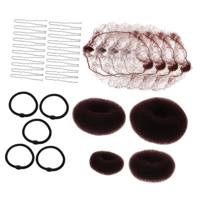 1 Set Invisible Elastic Hair Nets for Women and Comprehensive Hair Styling Kit with Clips Tools for Easy Buns and Braids for Everyday and Special Occasions