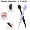 Silicone Lip Scrub Brushes, Beomeen Black Double-Sided Exfoliating Lip Brush Soft Silicone Lip Scrubber Exfoliator Tool Blackhead Remover for Skincare 20 Pack view 3