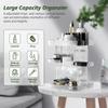 360 Rotating Cosmetic Organizer, Large Capacity Clear Storage Rack for Vanity, Elegant Beauty Organizer view 2