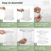 360 Rotating Cosmetic Organizer, Large Capacity Clear Storage Rack for Vanity, Elegant Beauty Organizer view 4
