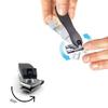 360 Degree Rotary Nail Clipper | Stainless Steel Ergonomic Fingernail Toenail Trimmer, 3.5 inch view 2