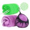 2 Pack African Net Sponge Exfoliating Scrubber Bath Sponge for Daily Use view 1